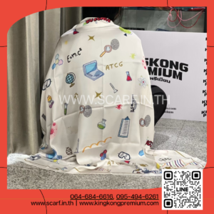 ผ้าพันคอ พิมพ์ลาย ATCG